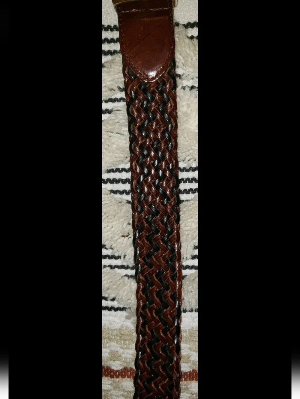 Vintage Braided Brighton BeltTwo-Tone, Gold & Silver Hardware